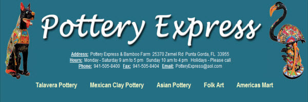 Pottery Express in Punta Gorda – Beautiful Hand Crafted Exotic Pottery