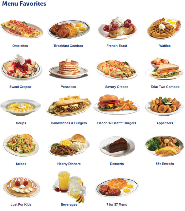 IHOP® Menu - Entrees