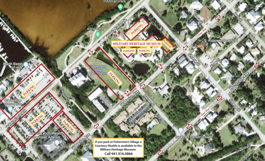 Military Heritage Museum Parking Map