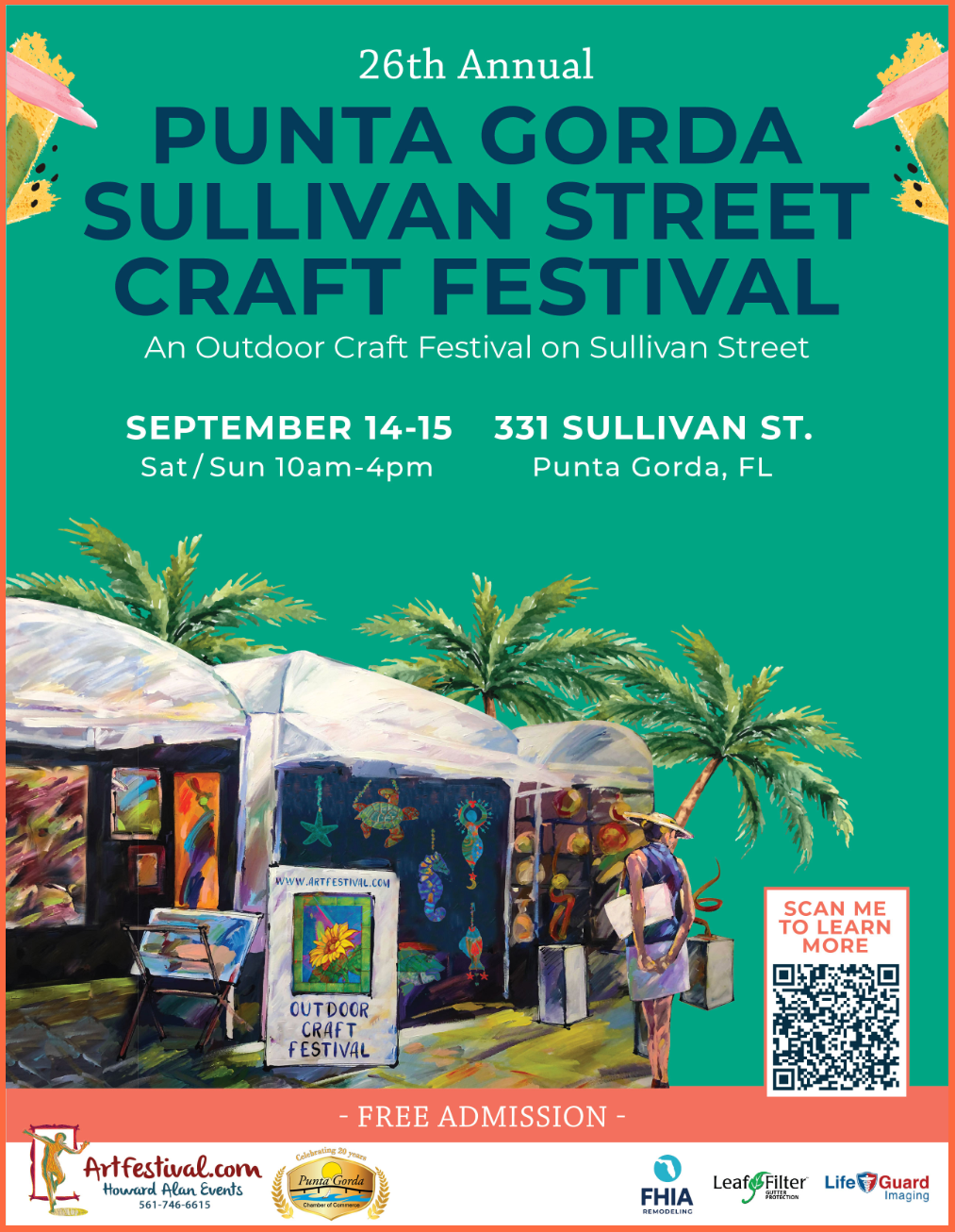 26th Annual Punta Gorda Sullivan Street Craft Festival Flyer