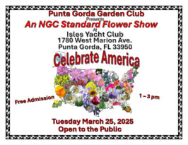 Flower Show Presented by the Punta Gorda Garden Club