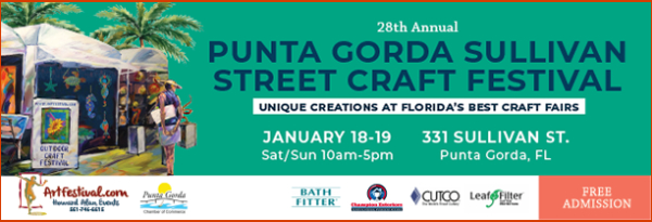 Mark your Calendar for the 28th Annual Punta Gorda Sullivan Street Crafts Festival - Sat. - Sunday January 18th - 19th!