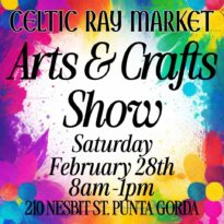arts & crafts show at the celtic ray market