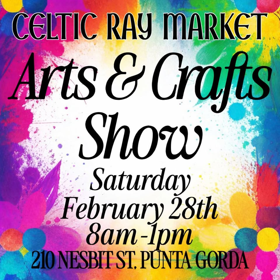 arts & crafts show at the celtic ray market