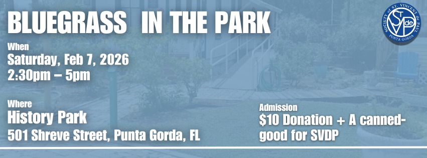 Bluegrass In The Park: Canned Goods for SVDP