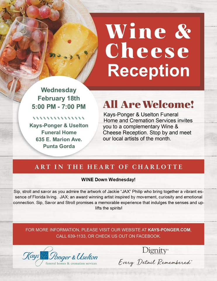 wine and cheese art reception
