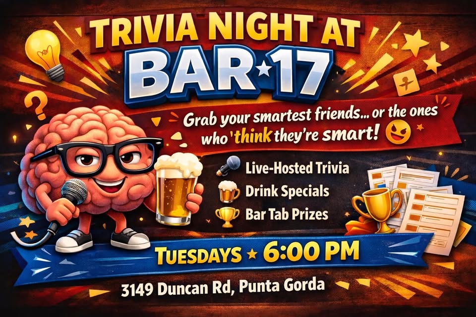 trivia night at bar 17!!