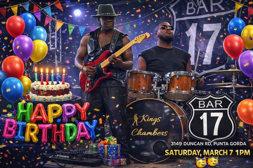 kings chambers band returns to bar 17! it’s mr. king’s birthday!!!!?