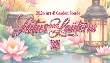 art & garden soirée "lotus and lanterns"