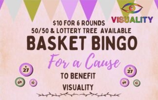 basket bingo for a cause to benefit visuality inc.