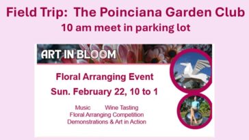 field trip: peace river botanical gardens floral arrangement competition