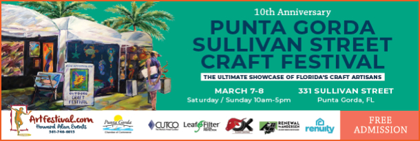 10th Anniversary Punta Gorda Sullivan Street Craft Festival banner