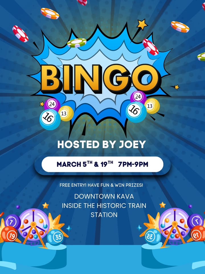 bingo night at downtown kava