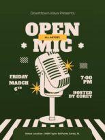 open mic night at downtown kava