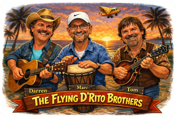 the flying d'rito brothers over tt's tiki bar