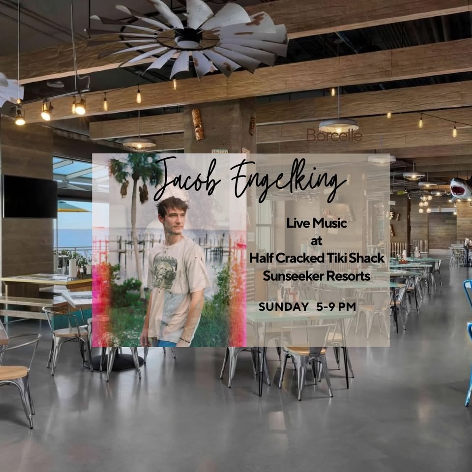 jacob engelking at half cracked tiki shack