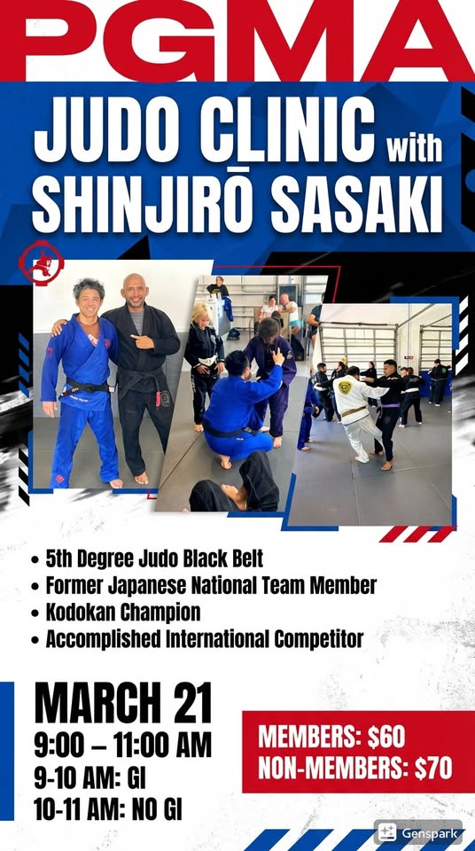 judo clinic with shinjiro sasaki at pgma