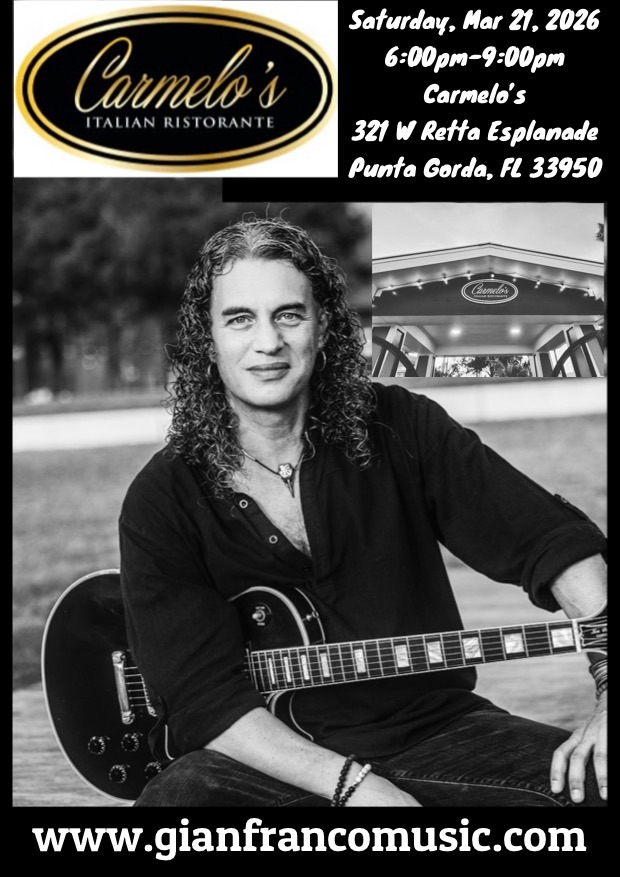 gianfranco live at carmelo’s italian ristorante!