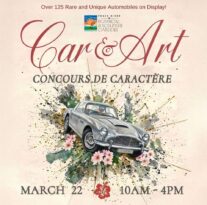 car & art concours de caractere at peace river botanical & sculpture gardens