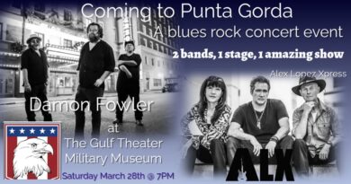 damon fowler gulf theater at the military heritage museum, punta gorda, fl