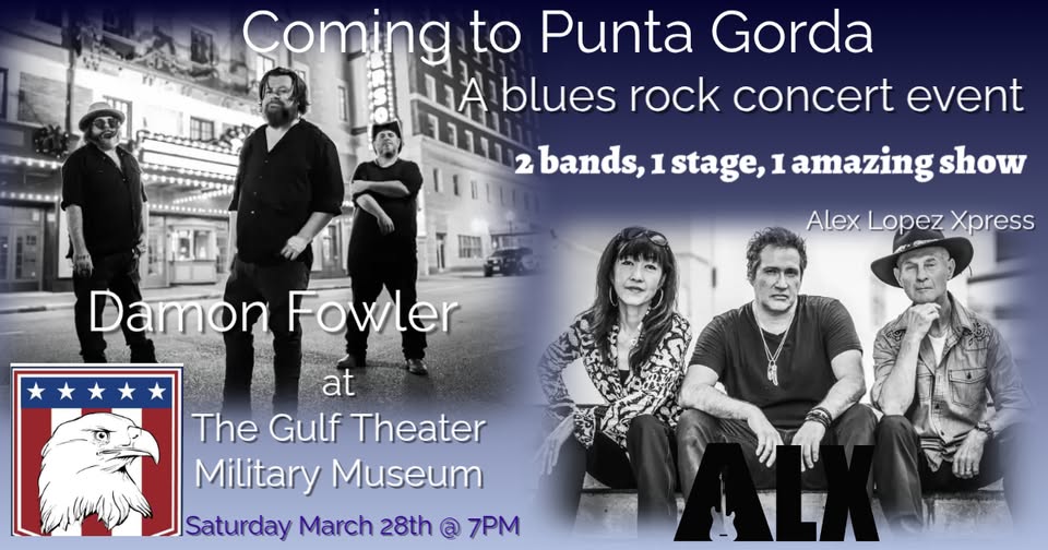 damon fowler gulf theater at the military heritage museum, punta gorda, fl