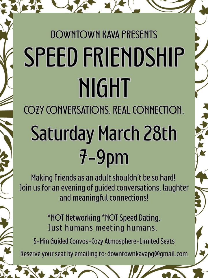 speed friendship event at downtown kava