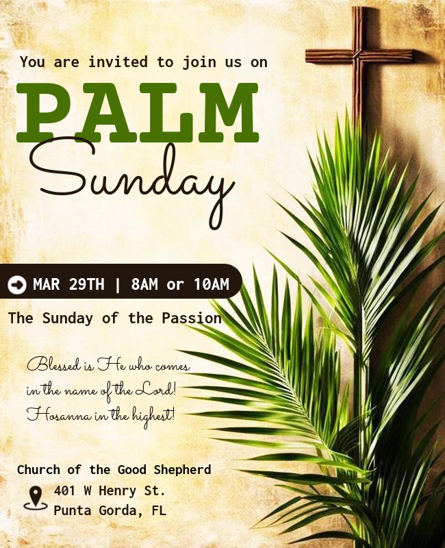 palm sunday service