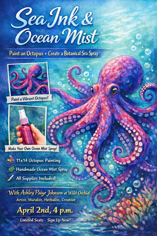 paint class sea ink and ocean mist