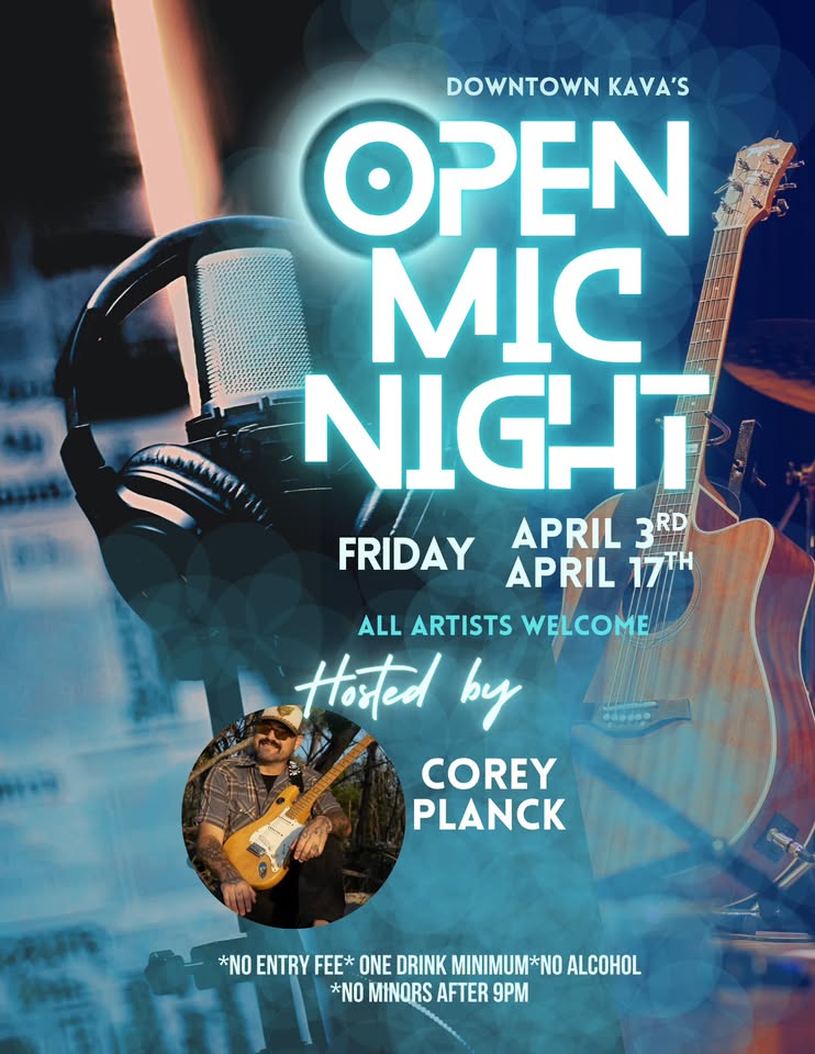 all artist open mic at downtown kava