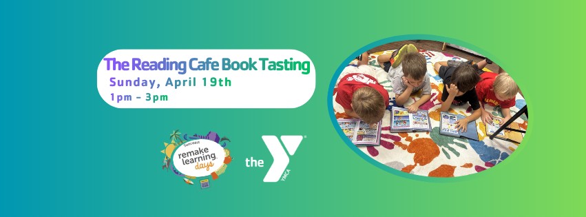 the reading cafe book tasting suncoast remake learning day