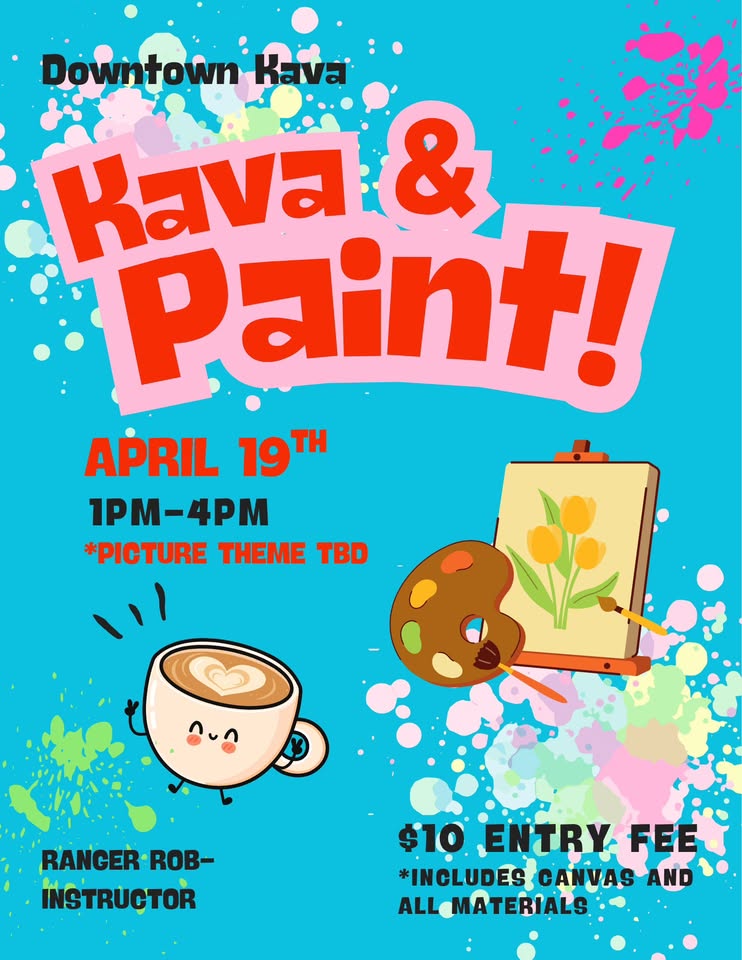 kava n' paint at downtown kava with ranger rob