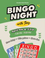 bingo night with joey!