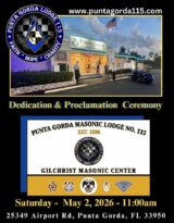 gilchrist masonic center dedication ceremony