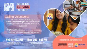 women united sisters sharing soup – volunteer opportunity
