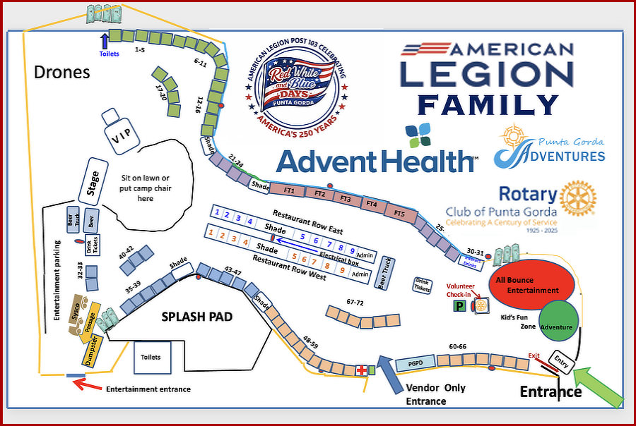 map of drone show
