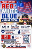 red white & blue drone show